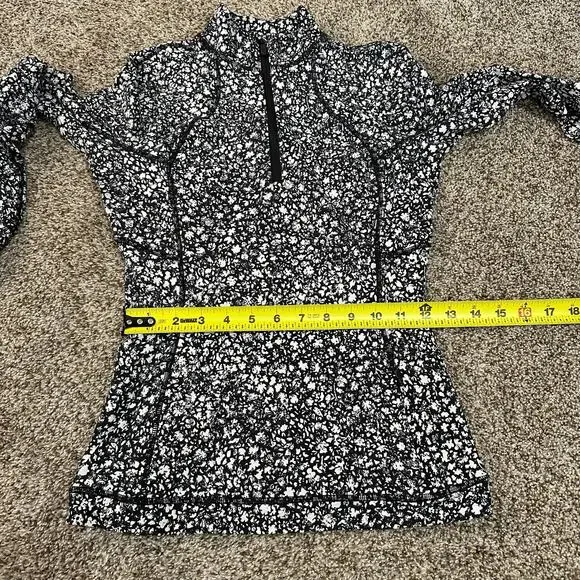 LULULEMON Women's Its Rulu Run Half-Zip Size 2 In Venture Floral Alpine White - Picture 9 of 12